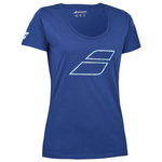 koszulka tenisowa damska BABOLAT EXERCISE FLAG TEE WOMEN Sodalite Blue