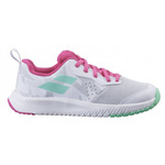 buty tenisowe juniorskie BABOLAT PULSION AC  White/Red Rose