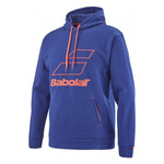 bluza tenisowa męska BABOLAT EXERCISE HOOD SWEAT / granatowa