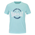 koszulka tenisowa męska BABOLAT EXERCISE GRAPHIC TEE MEN Angel Blue