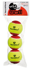 piłki tenisowe TECNIFIBRE MY NEW BALL STAGE 3 RED (3 szt.)