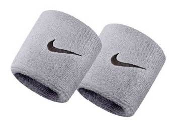 frotki treningowe NIKE SWOOSH WRISTBANDS (2 szt.) szare