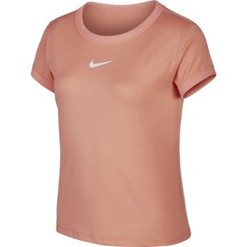 koszulka tenisowa dziewczęca NIKE COURT DRY TOP JUNIOR  / CQ5386-663 / na wrost 116-128 wyprzedaż