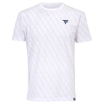 koszulka tenisowa męska TECNIFIBRE GRAPHIC TEE / biała