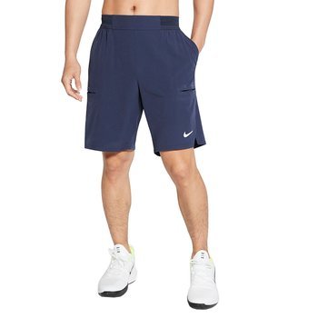 spodenki tenisowe męskie NIKE FLEX  ADVANTAGE SHORT 9IN / granatowe