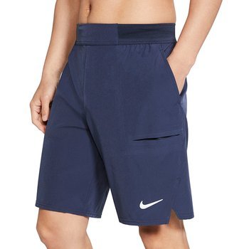 spodenki tenisowe męskie NIKE FLEX  ADVANTAGE SHORT 9IN / granatowe